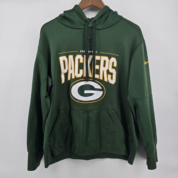 Nike Other - Nike NFL Green Bay Packers On Field Dri Fit Hoodie Mens‎ L Green